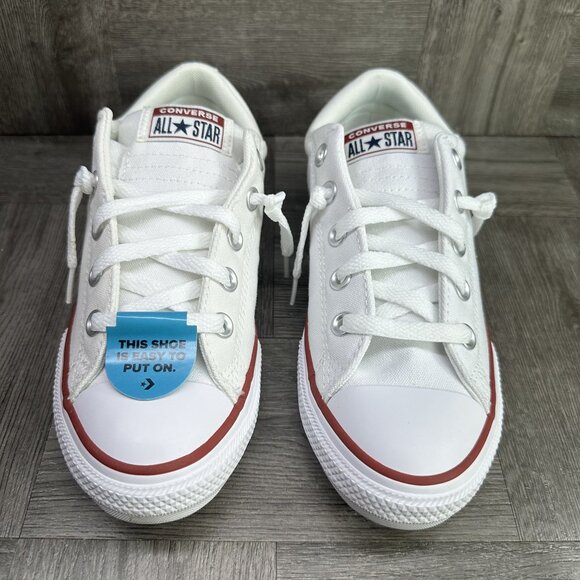 Converse CTAS Kids size 3 White Street Slip On Shoes - Picture 3 of 8